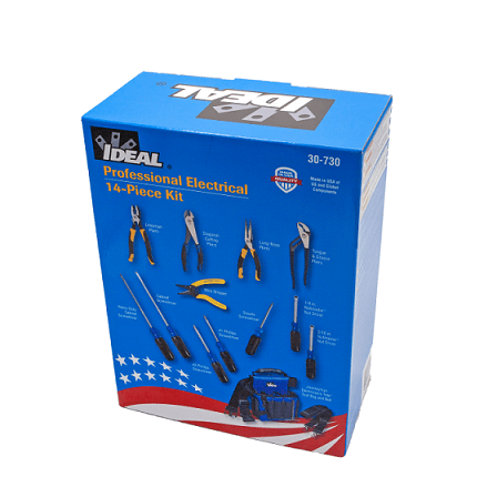IDEAL 14 Piece Electrician's Tool Kit, Model 30-730CDN* - Orka
