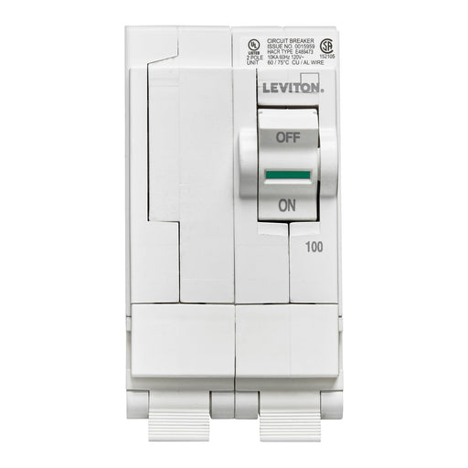 Leviton 2-Pole 100A 120/240V Standard Plug-On Circuit Breaker, Model LB200-000 - Orka