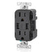 Leviton Type-A Dual USB Charger with 15A Tamper-Resistant Receptacle (Black) Model T5632 - Orka