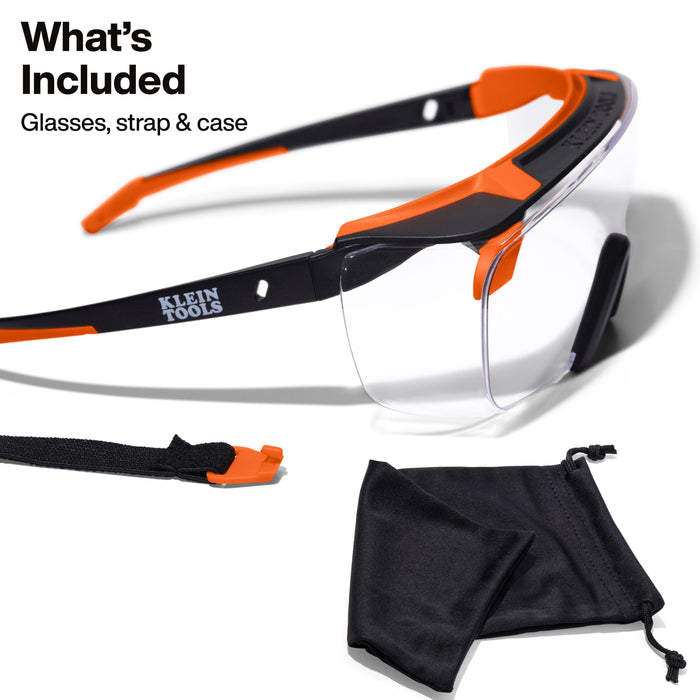 Klein Tools Over-The-Glasses Safety Glasses, Clear Lens