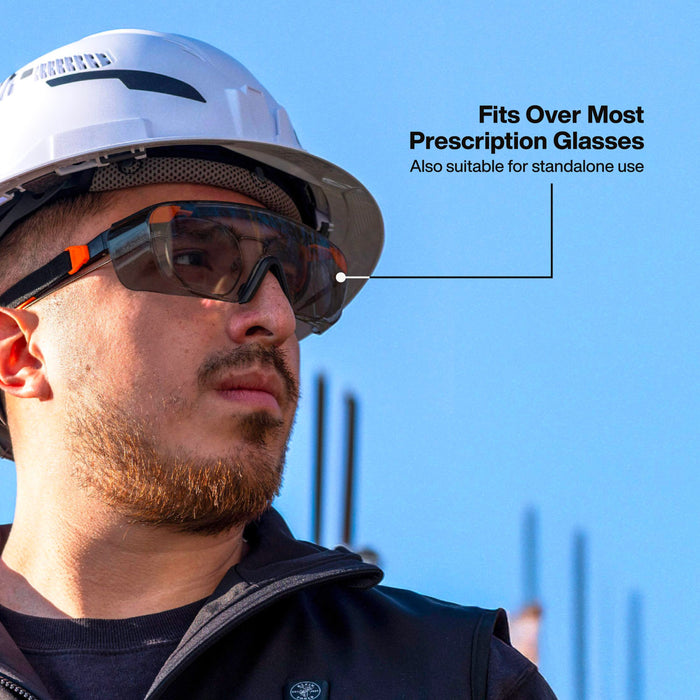 Klein Tools Over-The-Glasses Safety Glasses, Shaded Gray Lens