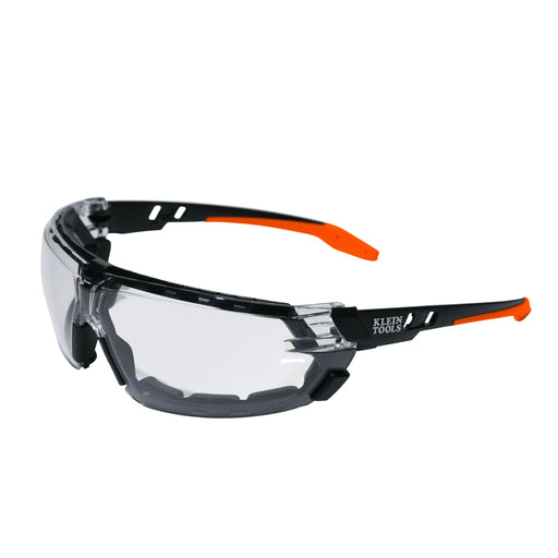 Klein Tools Low-Profile Gasket Safety Glasses, Clear Lens