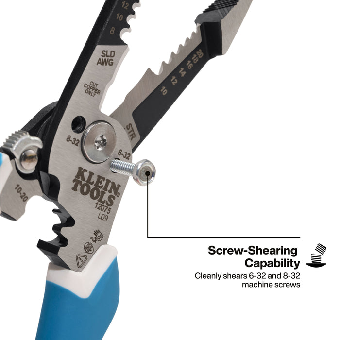 Klein Tools Slim Forged Wire Stripper/Cutter, Straight Handle