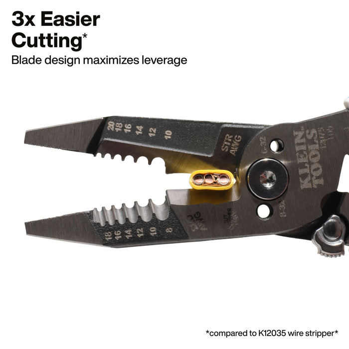 Klein Tools Slim Forged Wire Stripper/Cutter, Straight Handle