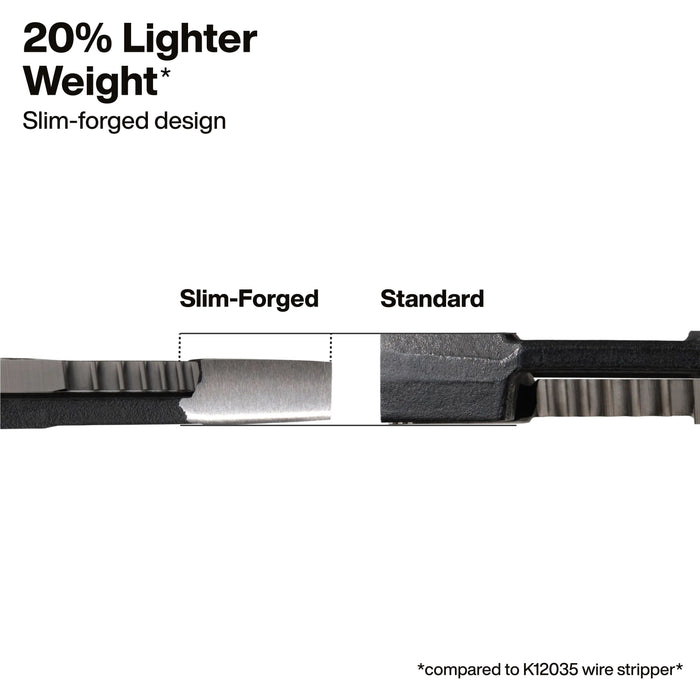 Klein Tools Slim Forged Wire Stripper/Cutter, Straight Handle