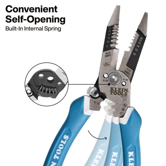 Klein Tools Slim Forged Wire Stripper/Cutter, Straight Handle