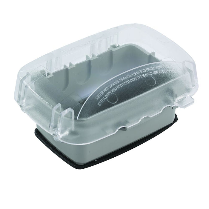 Intermatic Clear Vertical/Horizontal Extra-Duty Plastic In-Use Weatherproof Cover, Single Gang 2.75" Deep, Model WP5100C