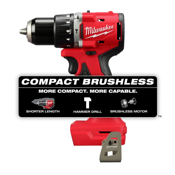 Milwaukee M18™ Compact Brushless 1/2" Hammer Drill/Driver