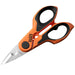 Klein Tools Compact Cable Stripping Electrician Scissors, 6-Inch