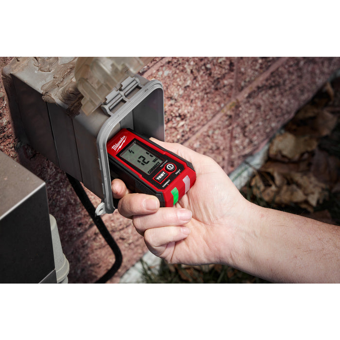 Milwaukee Digital GFCI Receptacle Tester and Voltage Detector w/ LED