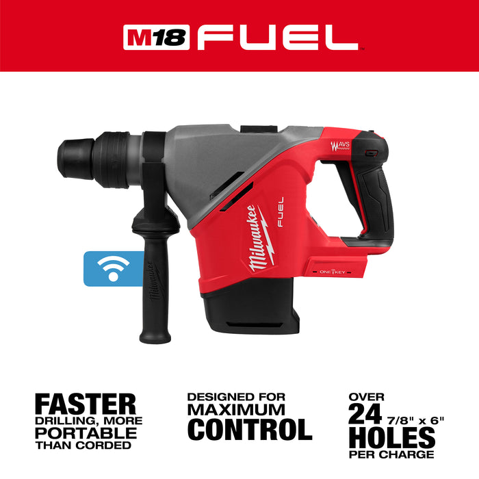 Milwaukee M18 FUEL 1-9/16" SDS Max Rotary Hammer w/ ONE-KEY