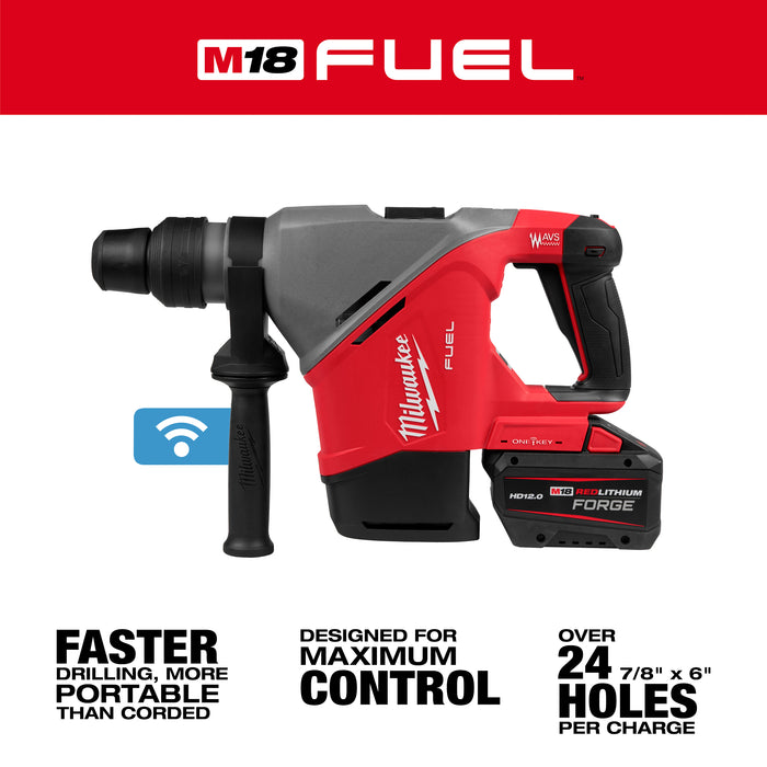 Milwaukee M18 FUEL 1-9/16" SDS Max Rotary Hammer Kit w/ ONE KEY
