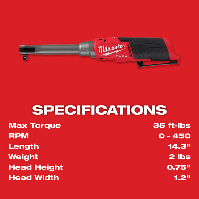 Milwaukee M12 Ext Reach High Speed Ratchet