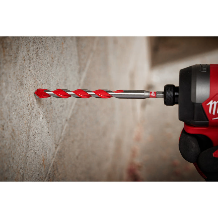 Milwaukee 1/2" x 16" x 18" SHOCKWAVE™ Impact Duty Carbide Hammer Drill Bit with POWER TIP™