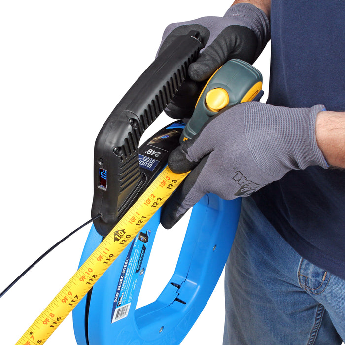 IDEAL Blued-Steel™ Fish Tape w/BlueView™ Digital Display 120'