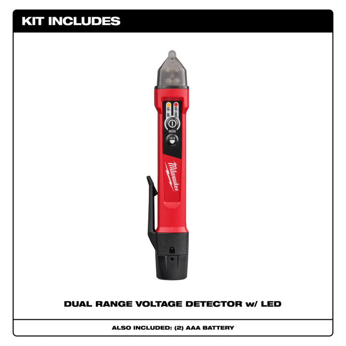 Milwaukee Dual Range Voltage Detector w/ LED