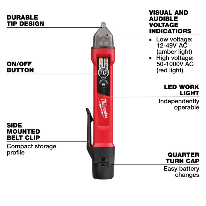 Milwaukee Dual Range Voltage Detector w/ LED