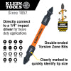 Klein Tools 15-in-1 Ratcheting Impact-Rated Multi-Bit Torsion Zone Screwdriver, Model 32315HD*
