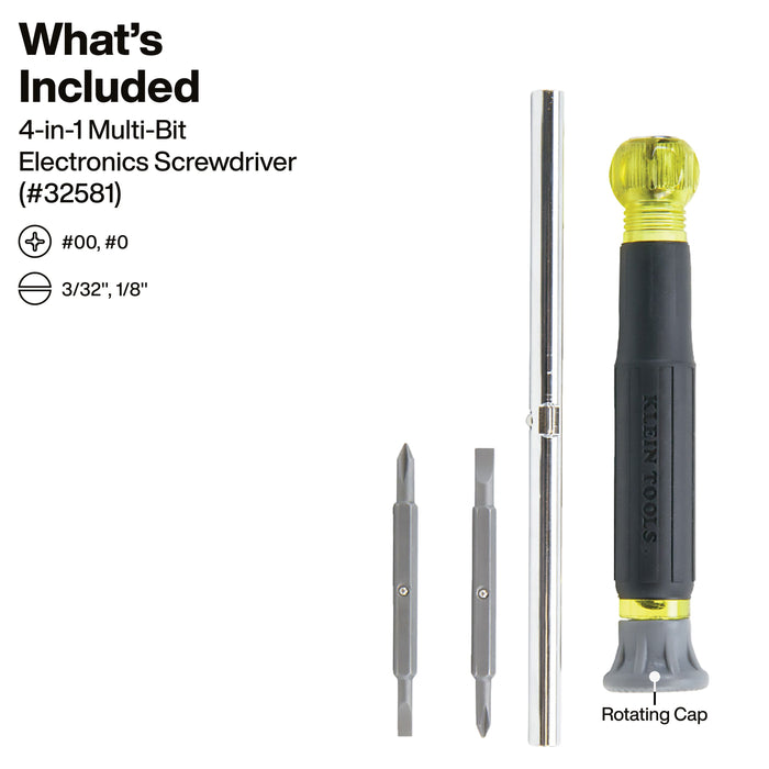 Klein Tools Multi-Bit Screwdriver/Nut Driver Set, 3-Piece