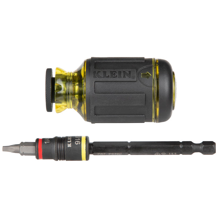 Klein Tools 12-in-1 Impact-Rated Stubby Driver Set with Flip Sockets, Model 32308HD*