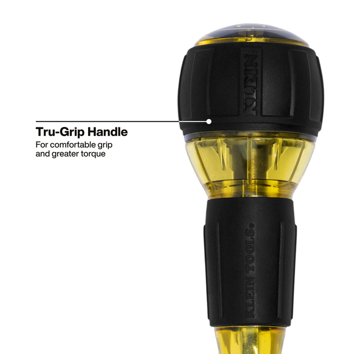 Klein Tools 8-in-1 Tru-Grip Screwdriver with Stubby