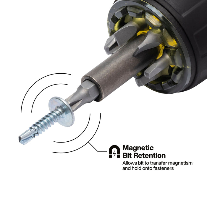 Klein Tools 8-in-1 Tru-Grip Screwdriver with Stubby