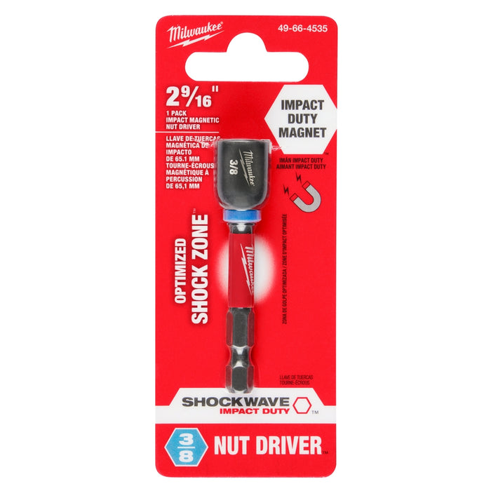 Milwaukee SHOCKWAVE™ Impact Duty 3/8" x 2-9/16" Magnetic Nut Driver