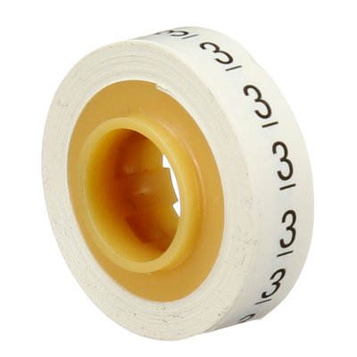 3M Canada ScotchCode Wire Marker Tape Refill Roll, Number 3, Model SDR-3