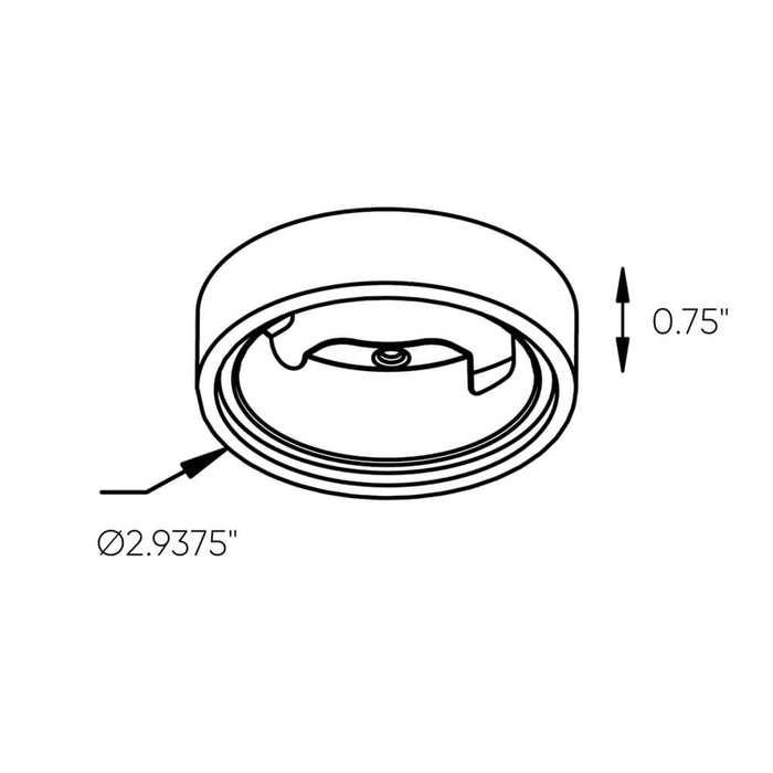 DALS Lighting Satin Nickel 2-in-1 LED puck, Pack of 3, Model K4005FR-SN*