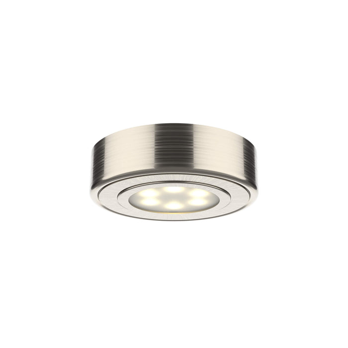 DALS Lighting Satin Nickel 2-in-1 LED puck, Pack of 3, Model K4005FR-SN*