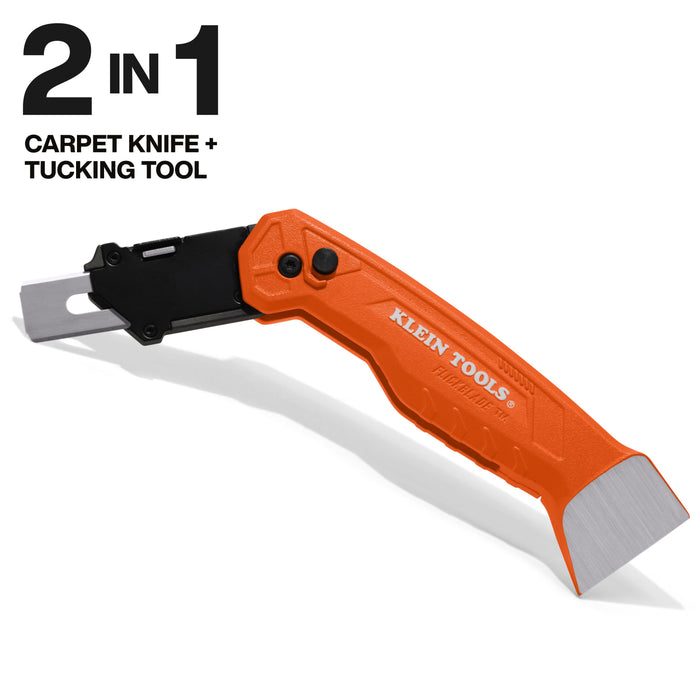Klein Tools FLICKBLADE Folding Carpet Utility Knife