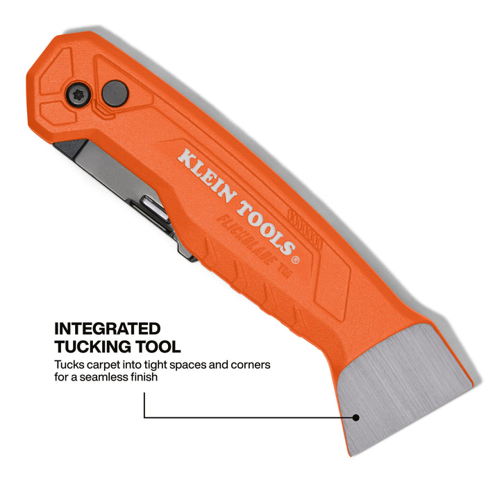 Klein Tools FLICKBLADE Folding Carpet Utility Knife