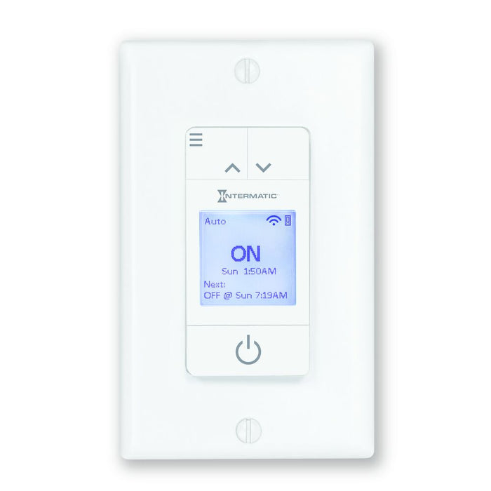 Intermatic White Ascend Smart 7-Day Programmable Wi-Fi Timer, 15A, Model STW700W