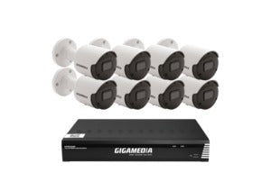 Gigamedia Ip Kit 5Mp 8 Cam + 4 Tb Hdd