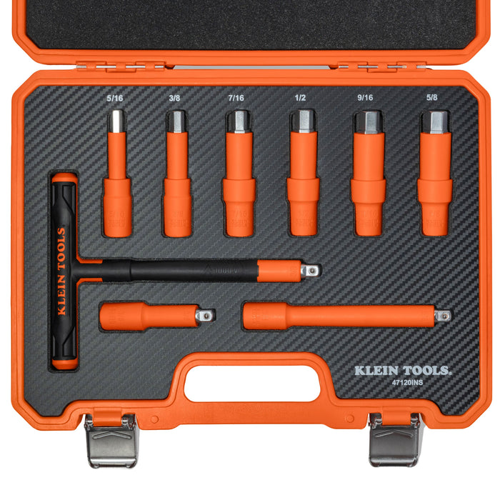 Klein Tools Insulated T-Handle and Hex Bit Set, 9-Piece