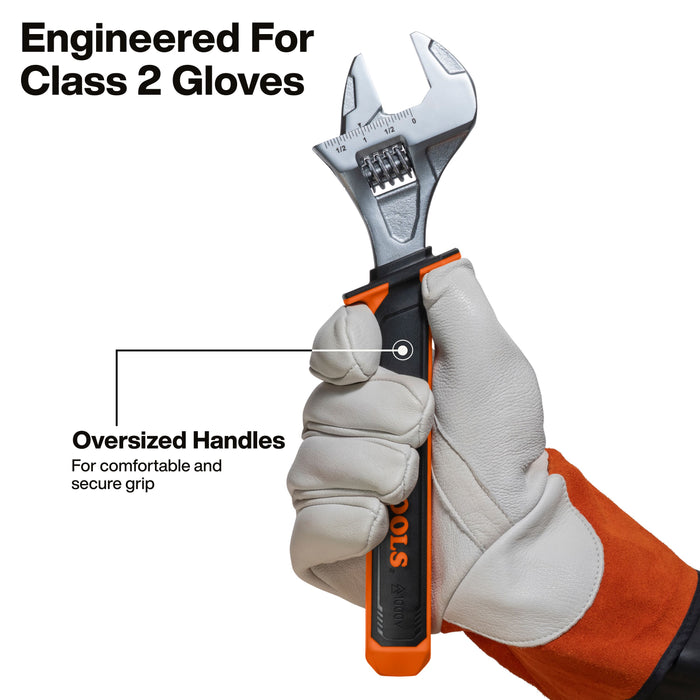Klein Tools Insulated Adjustable Wrench, 12-Inch