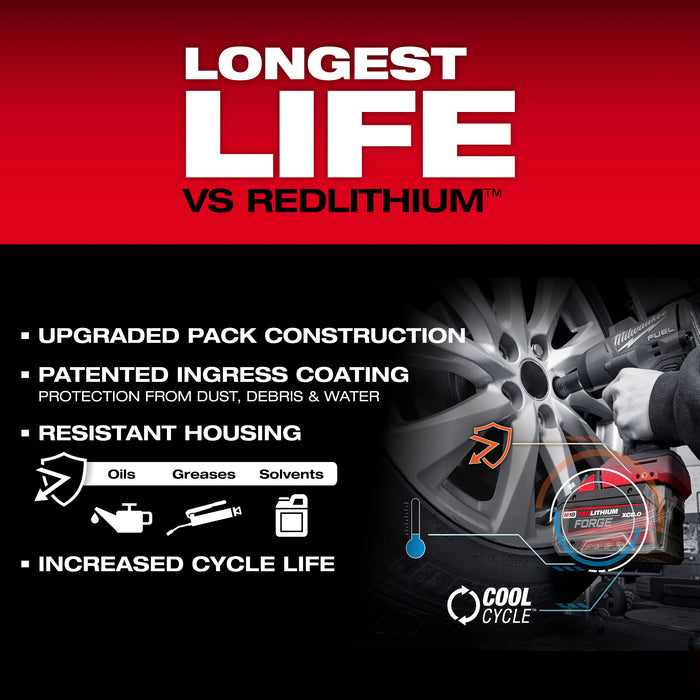 Milwaukee M18 REDLITHIUM FORGE XC8.0 Battery (10 Pk)