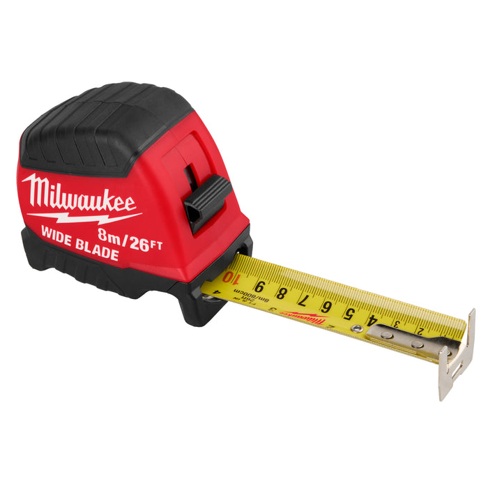 Milwaukee 8m/26ft Wide Blade Tape Measure