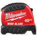 Milwaukee 40ft Wide Blade Tape Measure