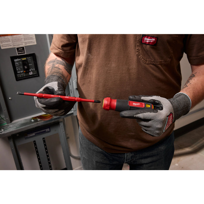 Milwaukee 2-in-1 1000V Insulated Flip Shank Multi-Bit Screwdriver
