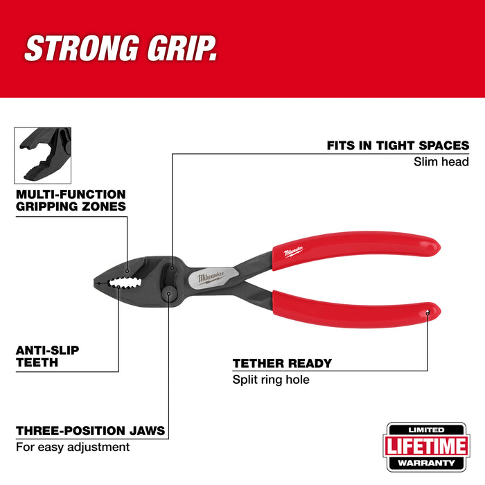 Milwaukee 8" Slip Joint Pliers