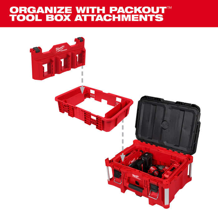 Milwaukee Tool Box Attachment Ready Tray for PACKOUT Tool Boxes