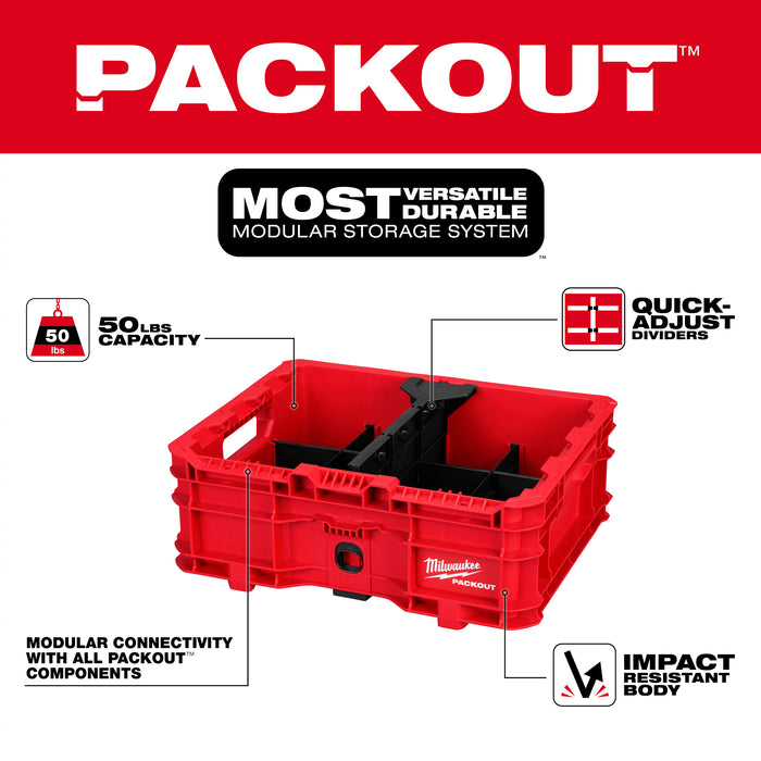 Milwaukee PACKOUT Low-Profile Crate