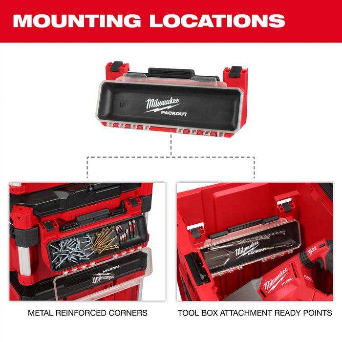 Milwaukee PACKOUT Tool Box Magnetic Bin Attachment
