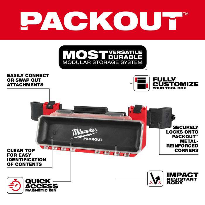Milwaukee PACKOUT Tool Box Magnetic Bin Attachment