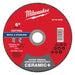 Milwaukee 6" x.045" x 7/8" Ceramic+ Metal Cut Off Wheel -Type 1