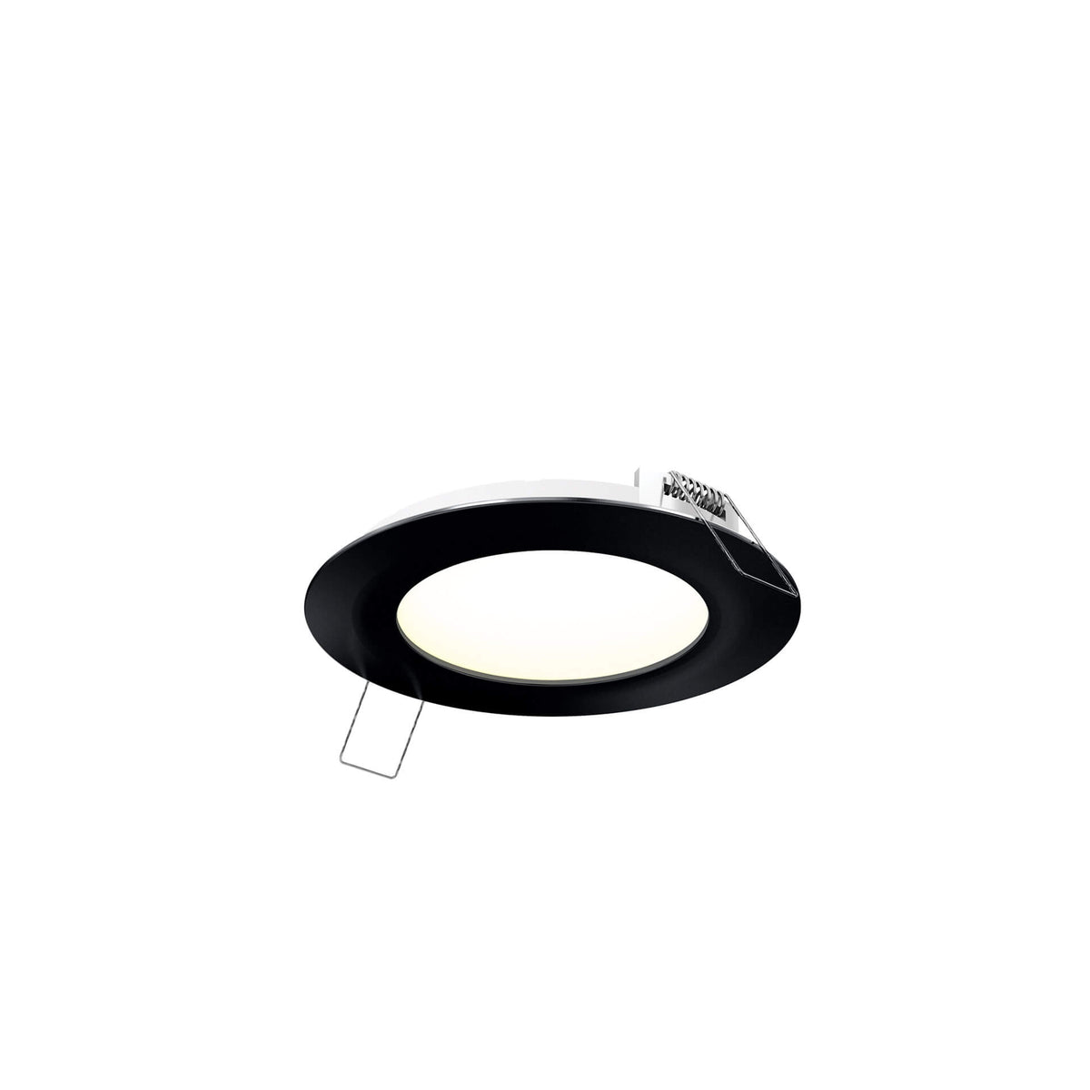4-inch black wet-rated recessed panel light