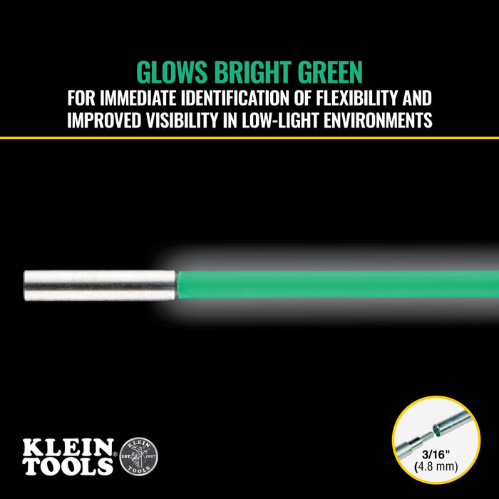Klein Tools Hi Flex Glow Fish Rod, 5', Green, Model 50051*