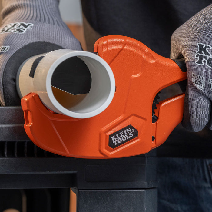 Klein Tools 2-Inch Ratcheting PVC Pipe Cutter