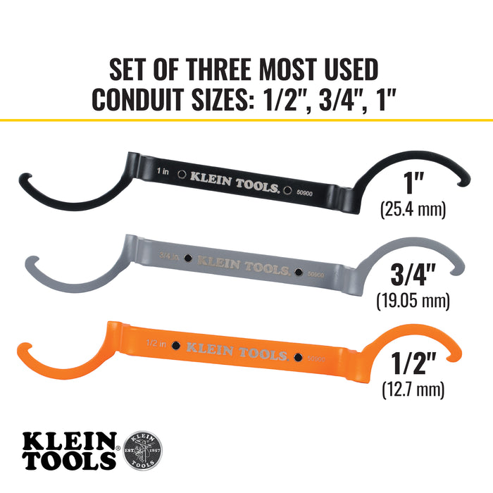 Klein Tools Locknut Wrench Set, Model 50900R*